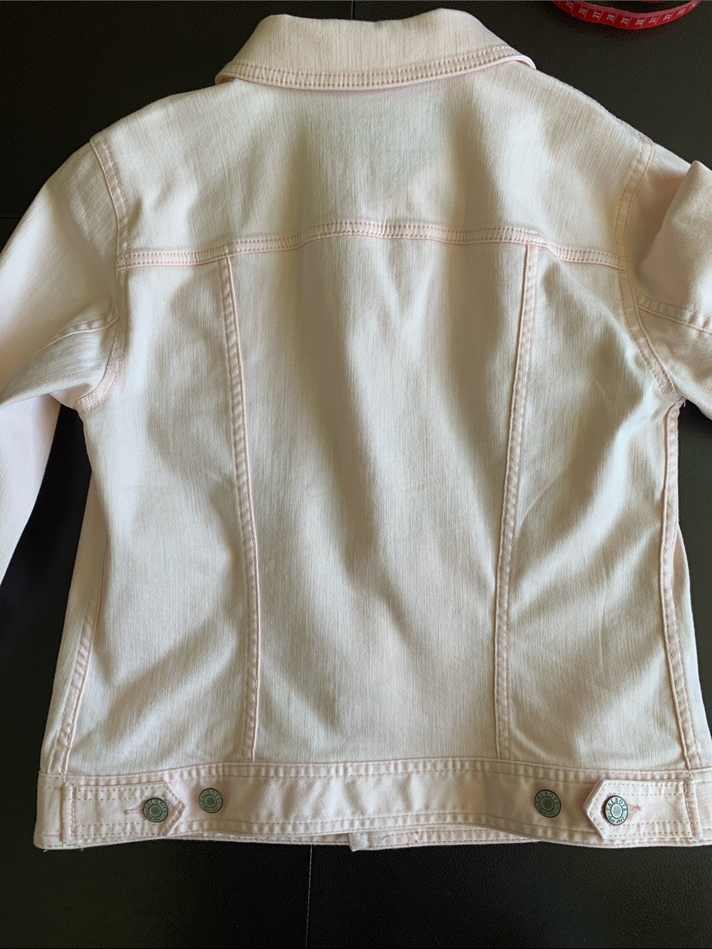 Talbots Pastel Pink Denim Jacket Size 4P - Picture 3 of 9